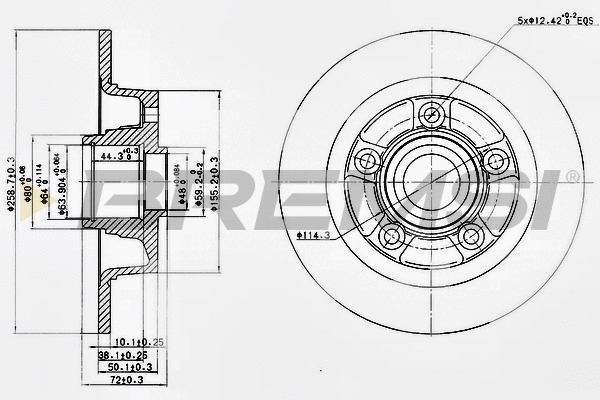 Brake Disc (CD6855S)