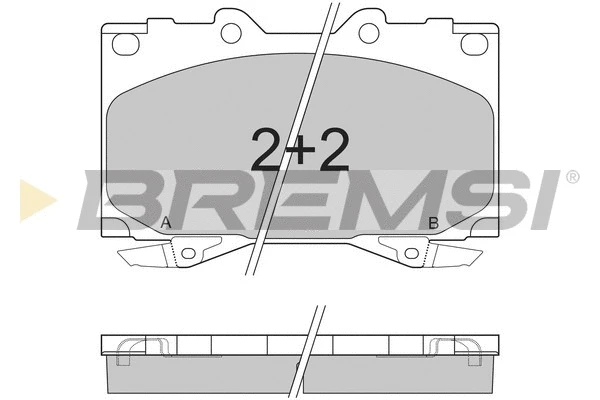 Brake Pad Set, disc brake (BP2898)