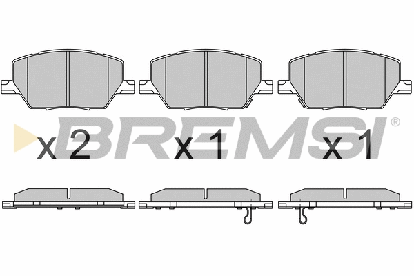 Brake Pad Set, disc brake (BP3657)