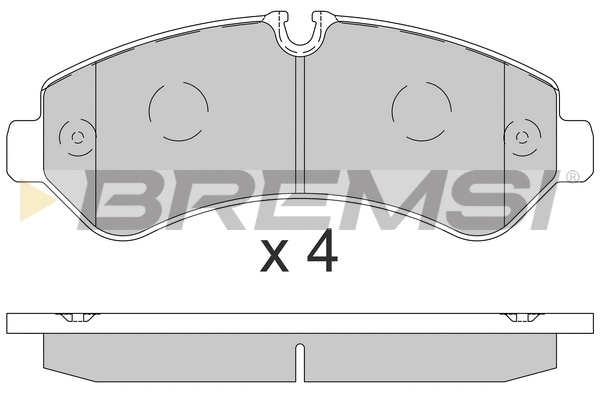 Brake Pad Set, disc brake (BP3864)