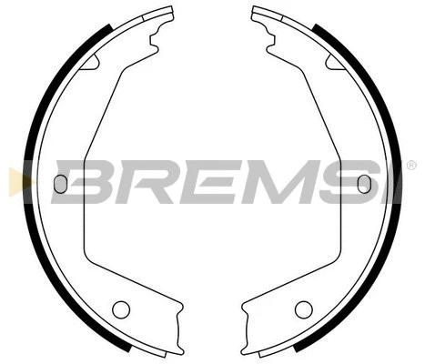 Brake Shoe Set, parking brake (GF0388)