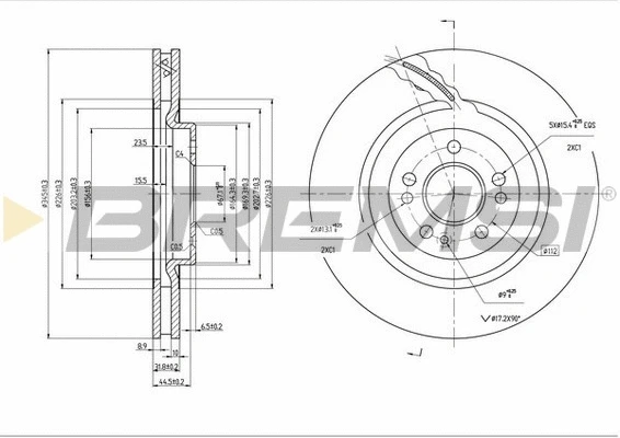 Brake Disc (CD7085V)
