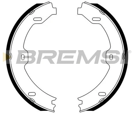 Brake Shoe Set, parking brake (GF0312)