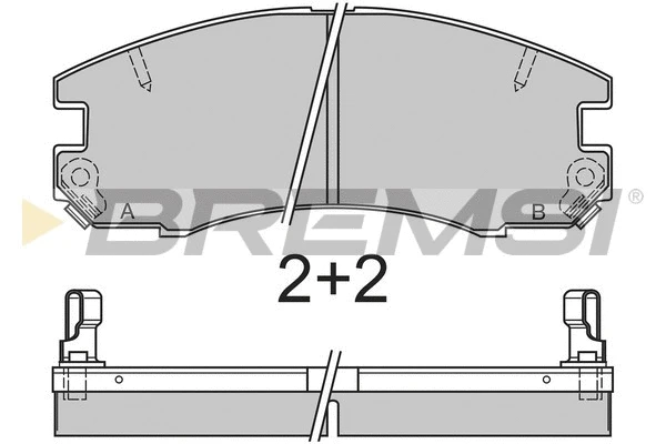 Brake Pad Set, disc brake (BP2654)