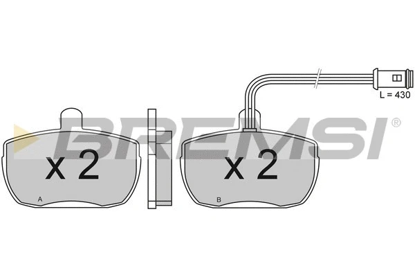 Brake Pad Set, disc brake (BP2315-1)