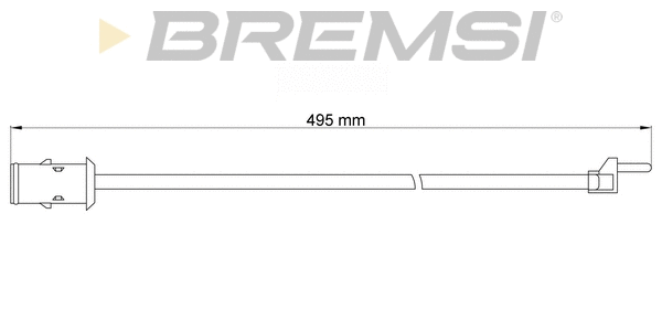 Warning Contact, brake pad wear (WI0904)