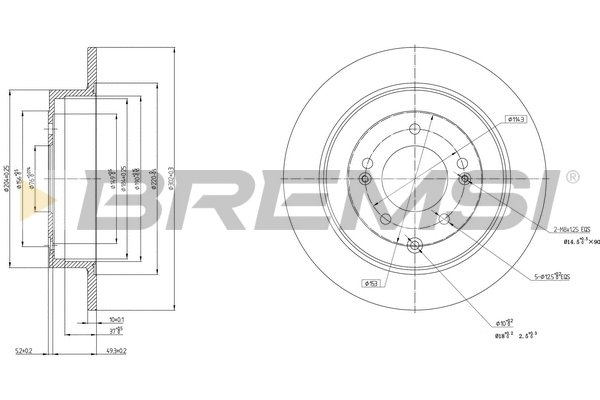 Brake Disc (CD8772S)