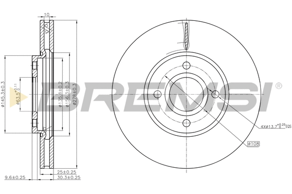 Brake Disc (CD8478V)