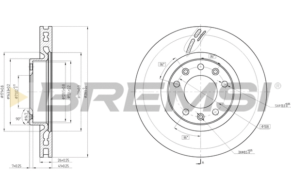 Brake Disc (CD8405V)