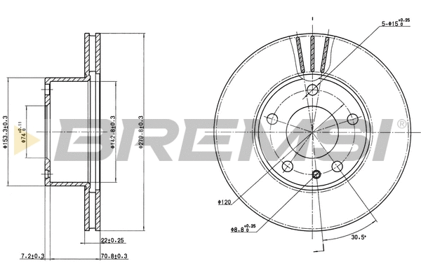 Brake Disc (CD6166V)
