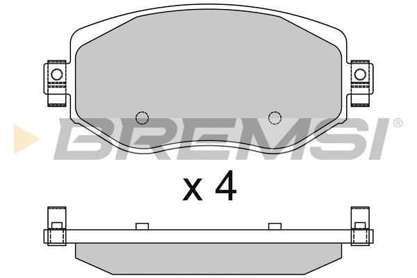 Brake Pad Set, disc brake (BP3737)