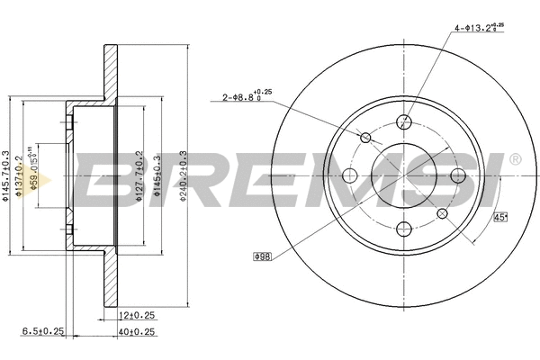 Brake Disc (CD6125S)