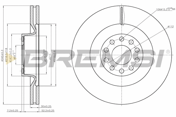 Brake Disc (CD7137V)