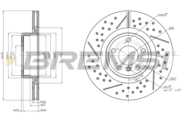 Brake Disc (CD8621V)