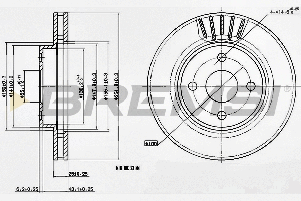 Brake Disc (CD7309V)