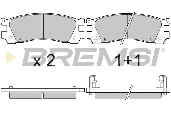 Brake Pad Set, disc brake (BP3045)