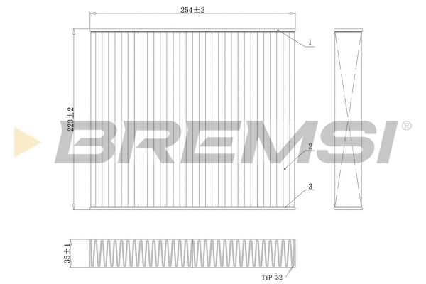 Filter, cabin air (FC0103C)