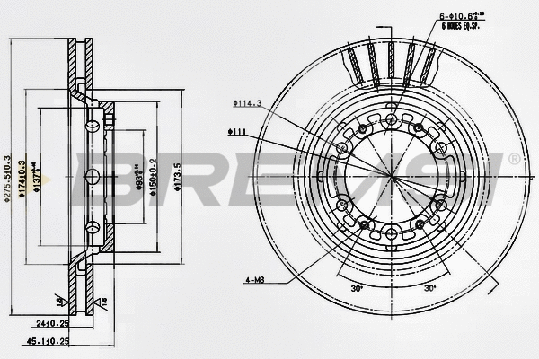 Brake Disc (CD7892V)