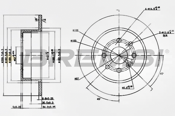 Brake Disc (CD6814S)