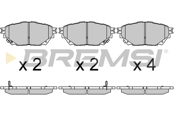 Brake Pad Set, disc brake (BP3685)