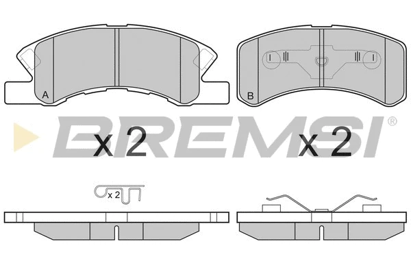 Brake Pad Set, disc brake (BP3190)