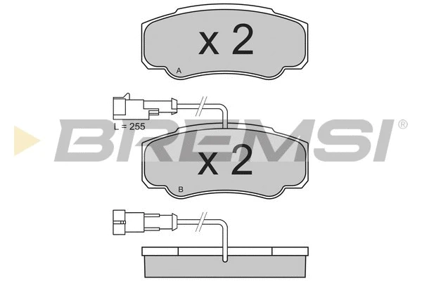 Brake Pad Set, disc brake (BP3357)