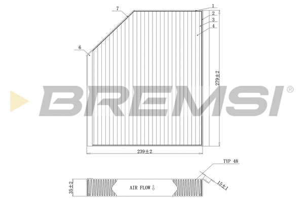 Filter, cabin air (FC0406)
