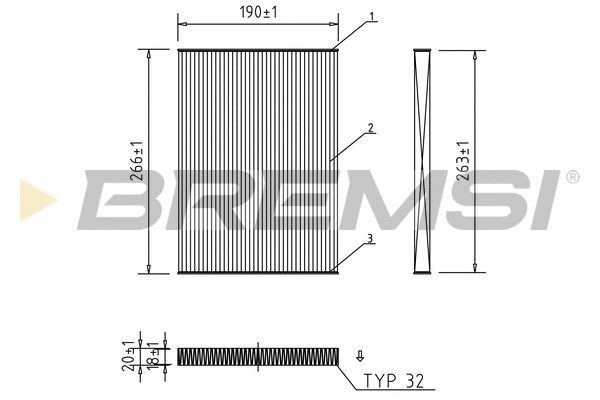 Filter, cabin air (FC0076)