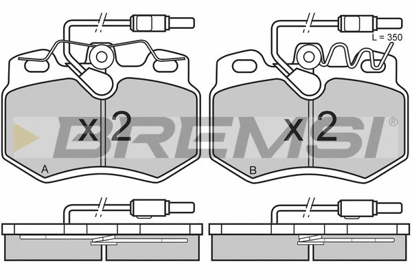 Brake Pad Set, disc brake (BP2603)