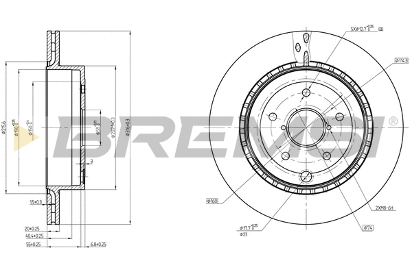 Brake Disc (CD8140V)