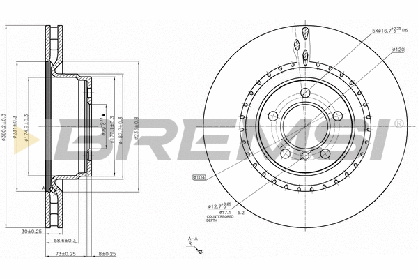 Brake Disc (CD7435V)