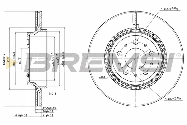 Brake Disc (CD7551V)