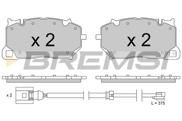 Brake Pad Set, disc brake (BP3856)