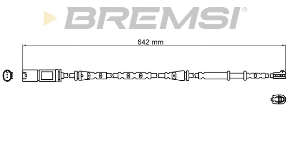 Warning Contact, brake pad wear (WI0816)