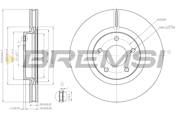 Brake Disc (CD7478V)