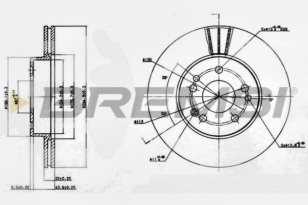 Brake Disc (CD6457V)