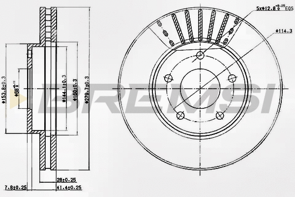 Brake Disc (CD7249V)