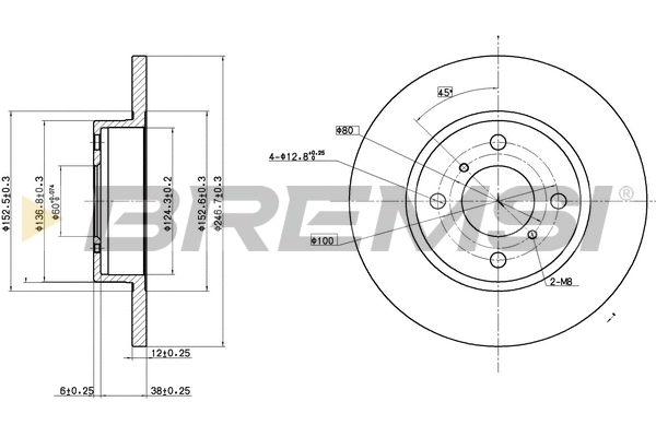 Brake Disc (CD7148S)