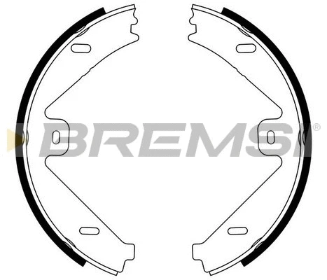 Brake Shoe Set, parking brake (GF0319)