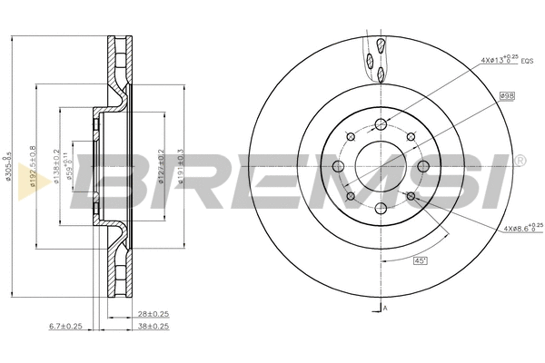 Brake Disc (CD7745V)