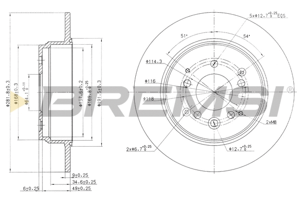 Brake Disc (CD7933S)