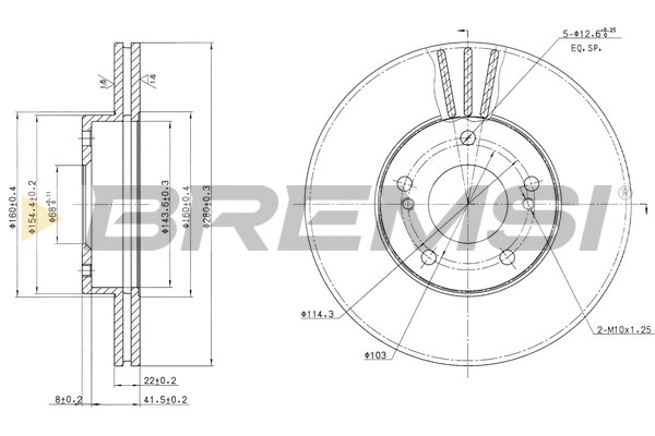 Brake Disc (CD6600V)