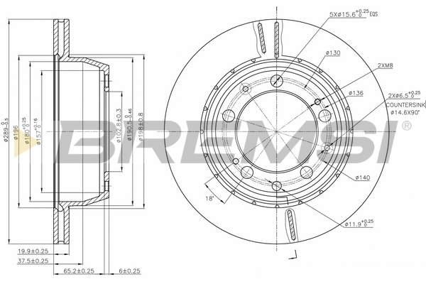 Brake Disc (CD6314V)