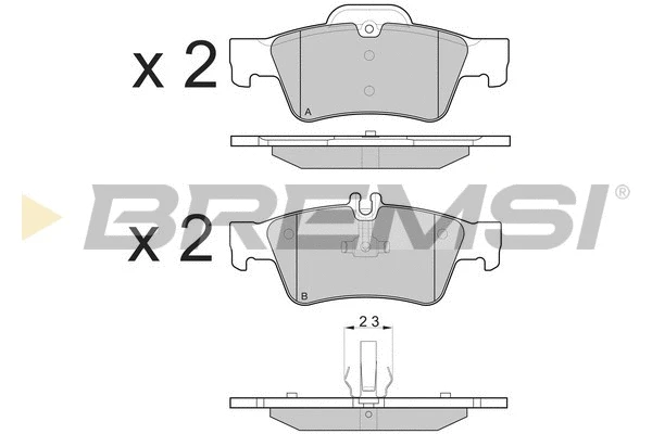 Brake Pad Set, disc brake (BP3088)