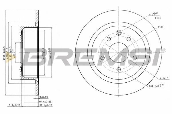 Brake Disc (CD7590S)
