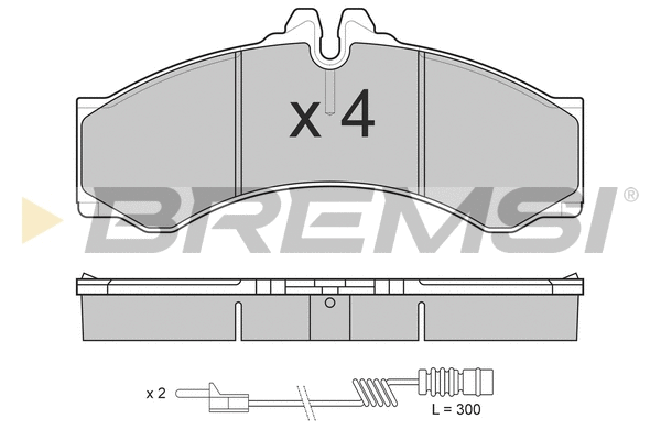 Brake Pad Set, disc brake (BP2681)