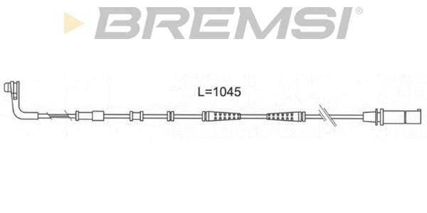 Warning Contact, brake pad wear (WI0683)