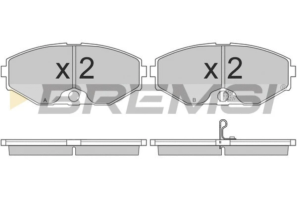 Brake Pad Set, disc brake (BP2698)