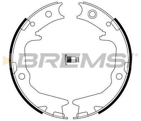 Brake Shoe Set, parking brake (GF0826)