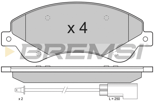 Brake Pad Set, disc brake (BP3273)